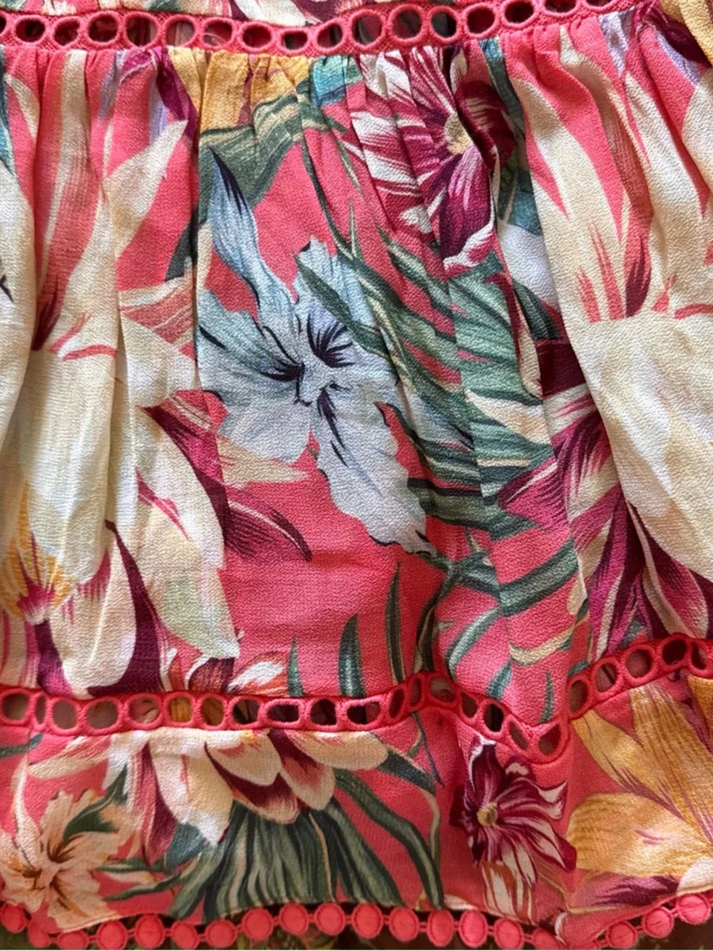 Farm Rio Lotus Floral Halter Maxi Dress NWT Size M Flowy Resort Vacay Tropical - Picture 9 of 15